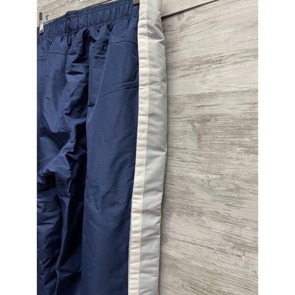 Vtg Nike Track Pants Mens Large Blue Warmup Snap Breakaway Gray Tag Y2K - Picture 11 of 16